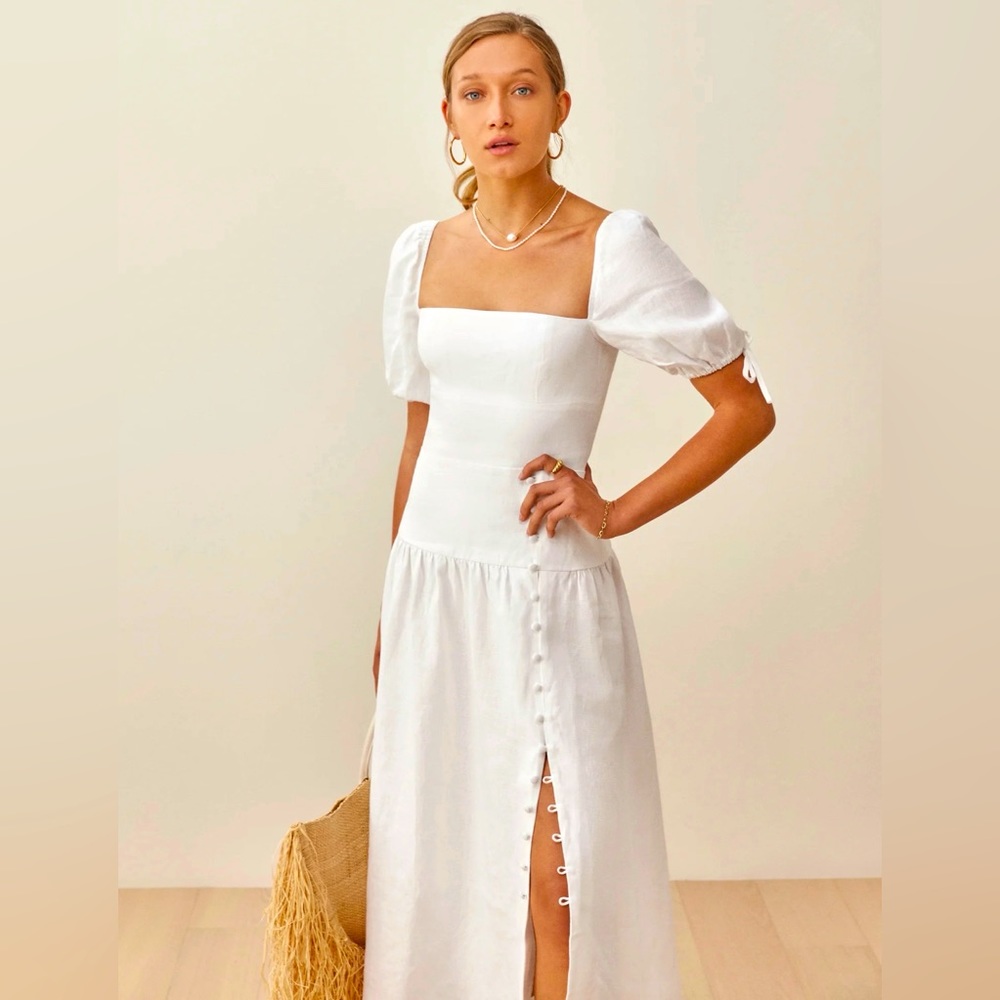 🌻 REFORMATION, MELONY LINEN DRESS (NWOT) 🌻